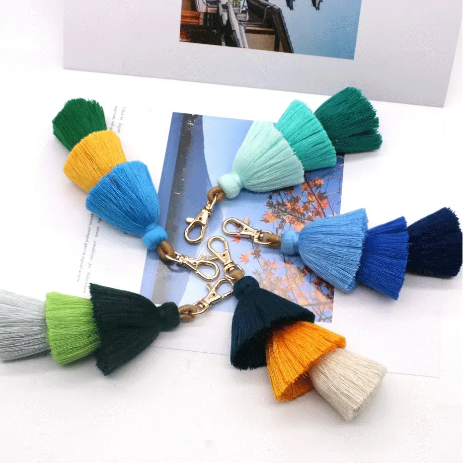 Colorful Tassel Bag Charm