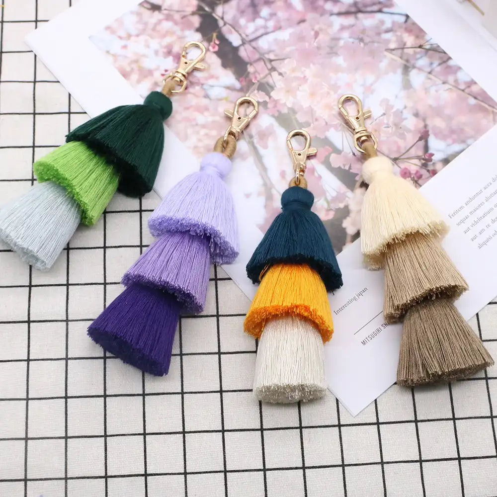 Colorful Tassel Bag Charm