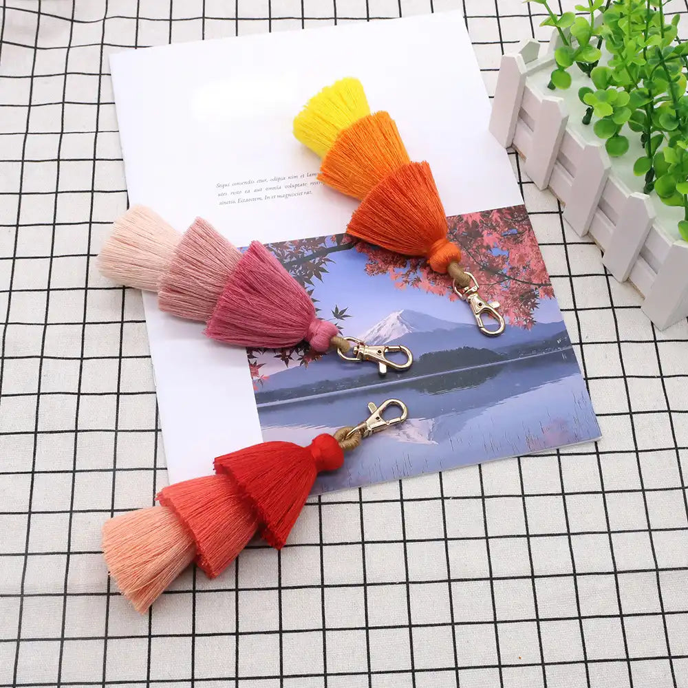 Colorful Tassel Bag Charm