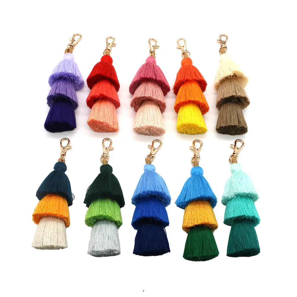 Colorful Tassel Bag Charm