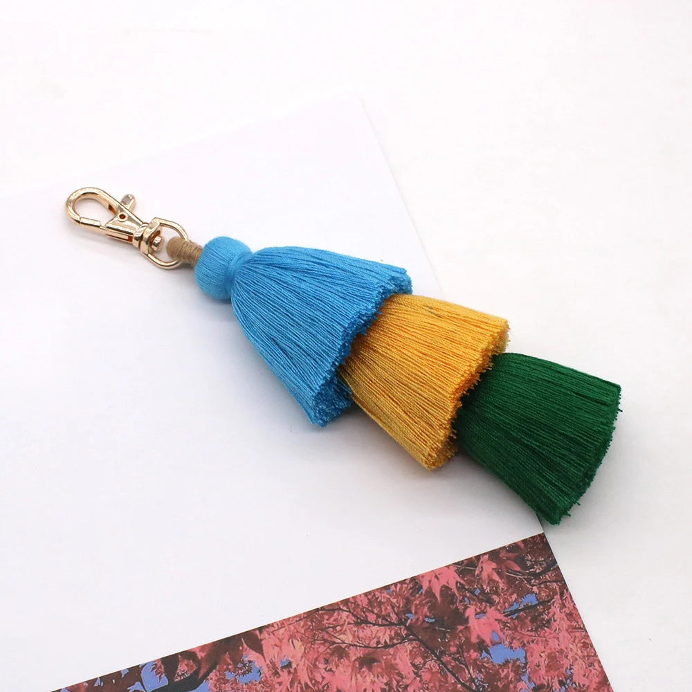Colorful Tassel Bag Charm