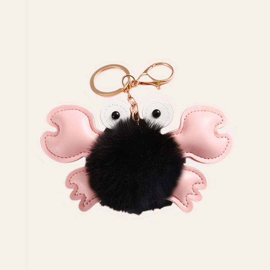 Crab Pom-Pom Bag Charm