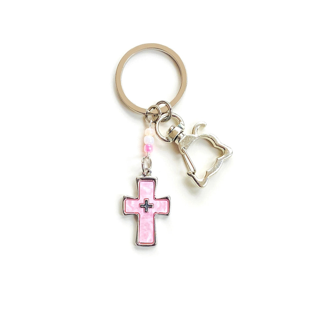 Creative Heart Cross Bag Charm