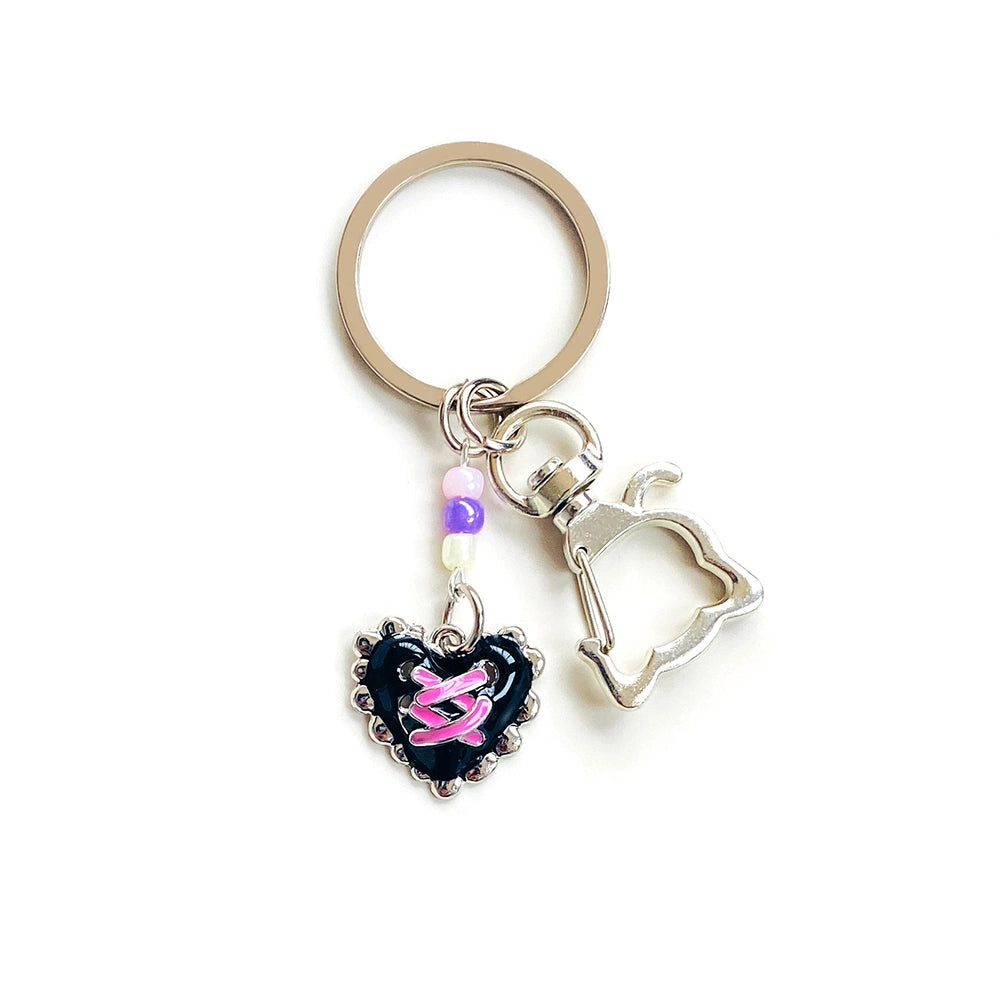 Creative Heart Cross Bag Charm