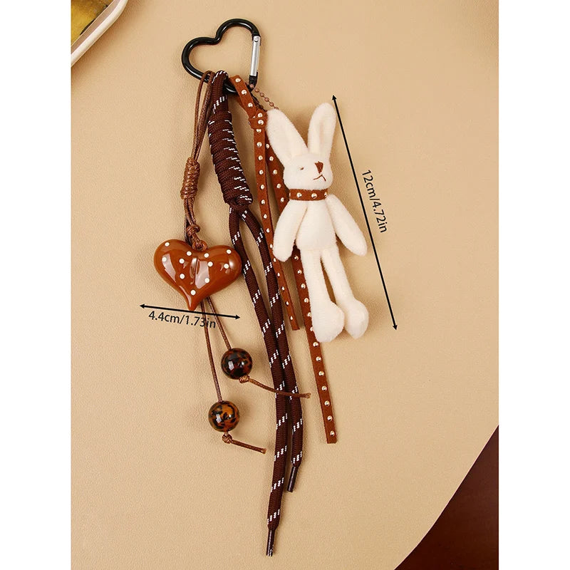 Creative Heart Dog & Bunny Bag Charm
