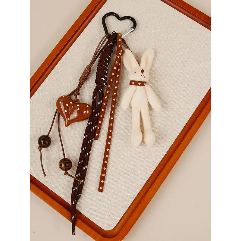 Creative Heart Dog & Bunny Bag Charm