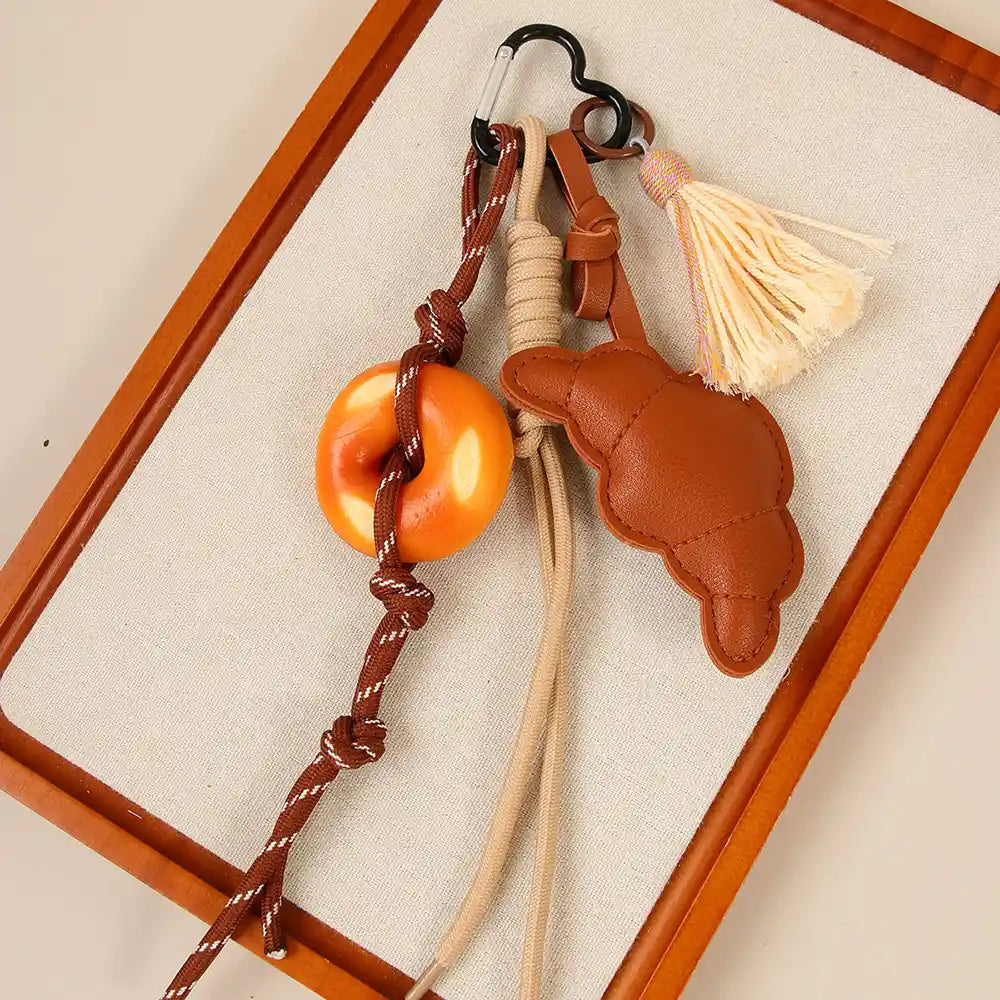 Croissant Tassel Bag Charm