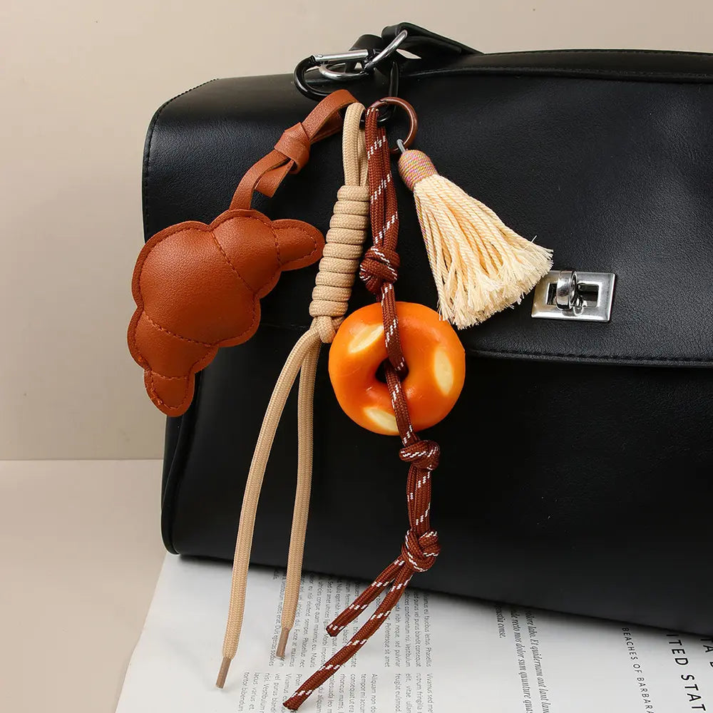 Croissant Tassel Bag Charm