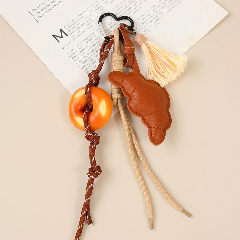 Croissant Tassel Bag Charm