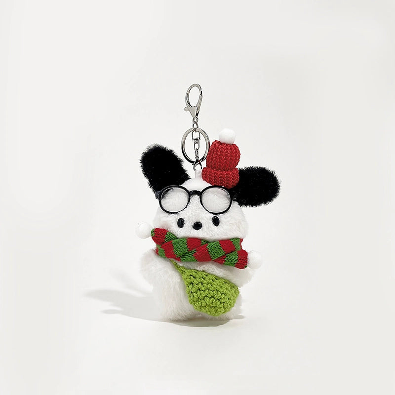 Cute Christmas Puppy Bag Charm