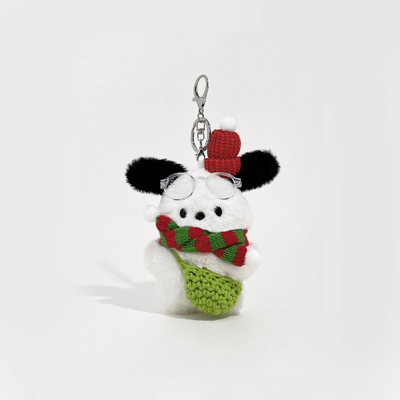 Cute Christmas Puppy Bag Charm