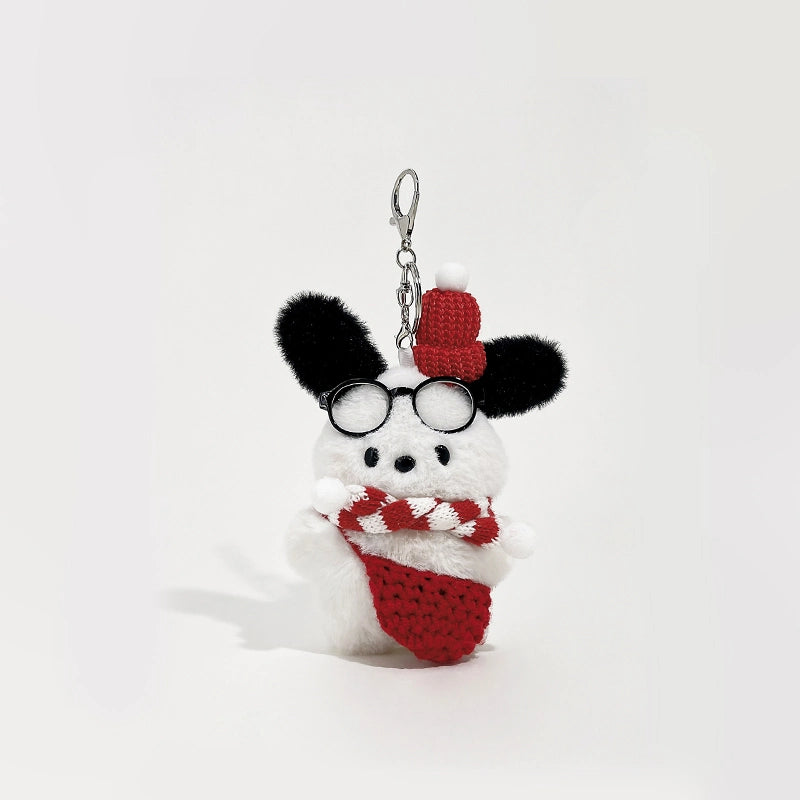Cute Christmas Puppy Bag Charm