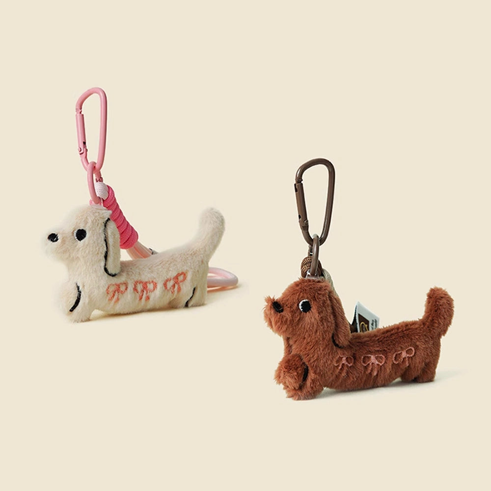 Cute Dachshund Plush Bag Charm