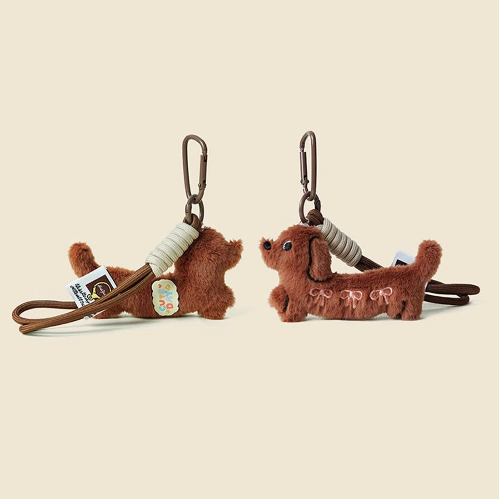 Cute Dachshund Plush Bag Charm