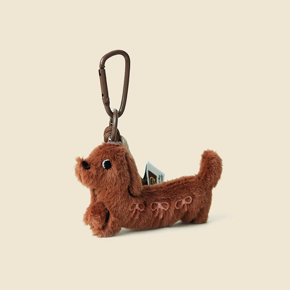 Cute Dachshund Plush Bag Charm