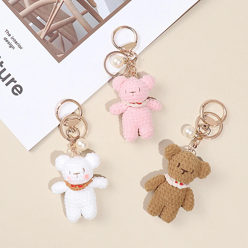 Cute Knitted Bear Bag Charm