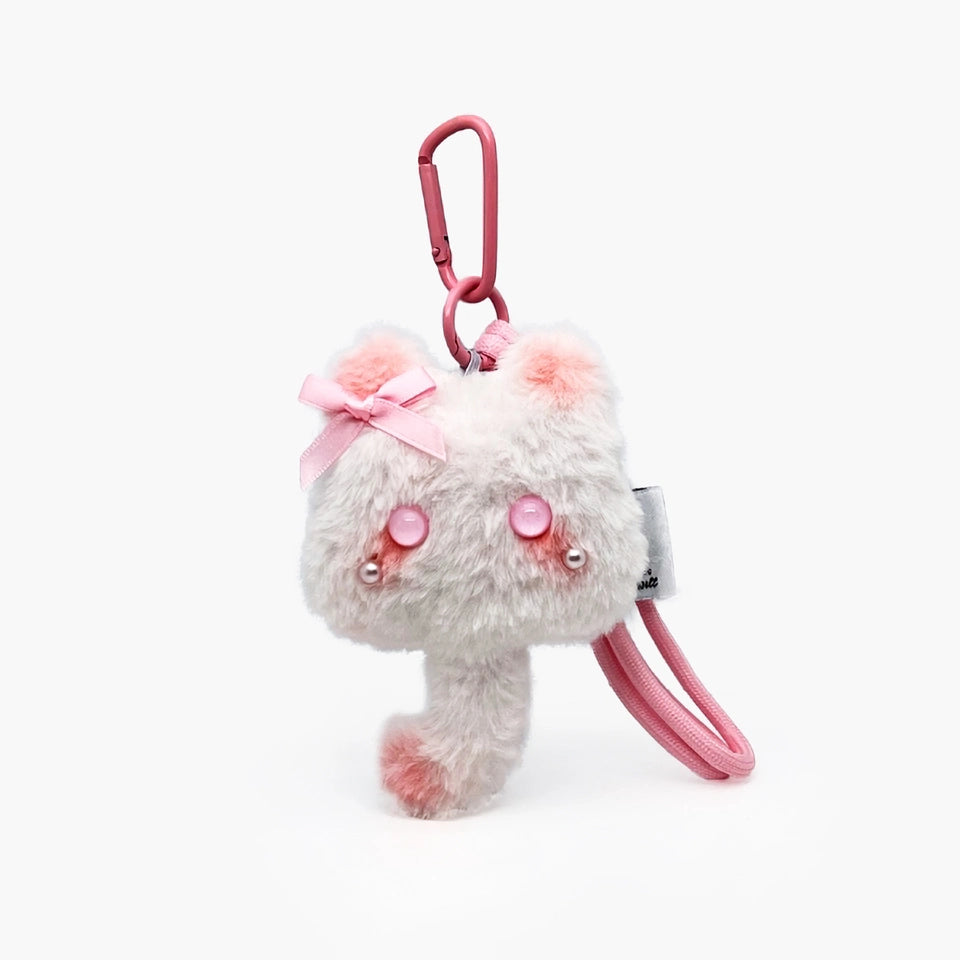 Cute Pink Plush Bag Charm