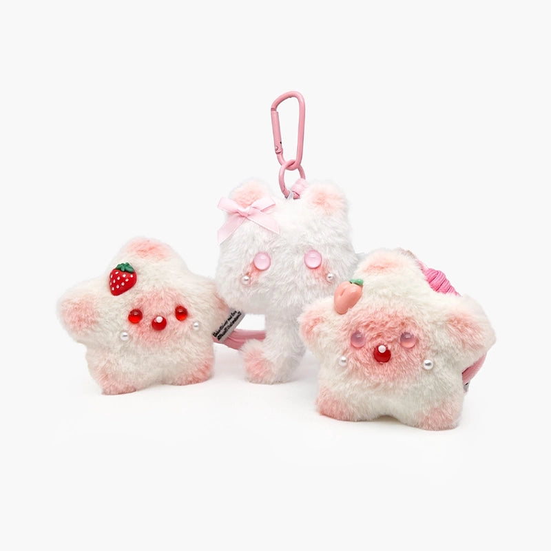 Cute Pink Plush Bag Charm