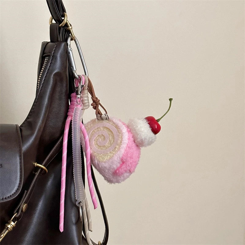 Cute Plush Cake Bag Charm