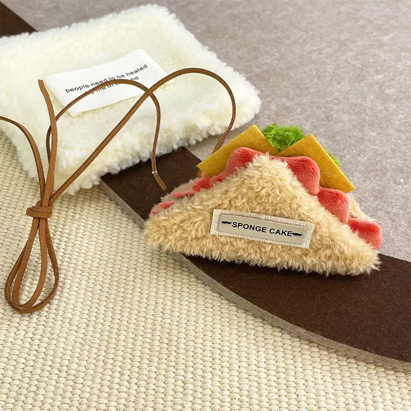 Cute Plush Cake Bag Charm