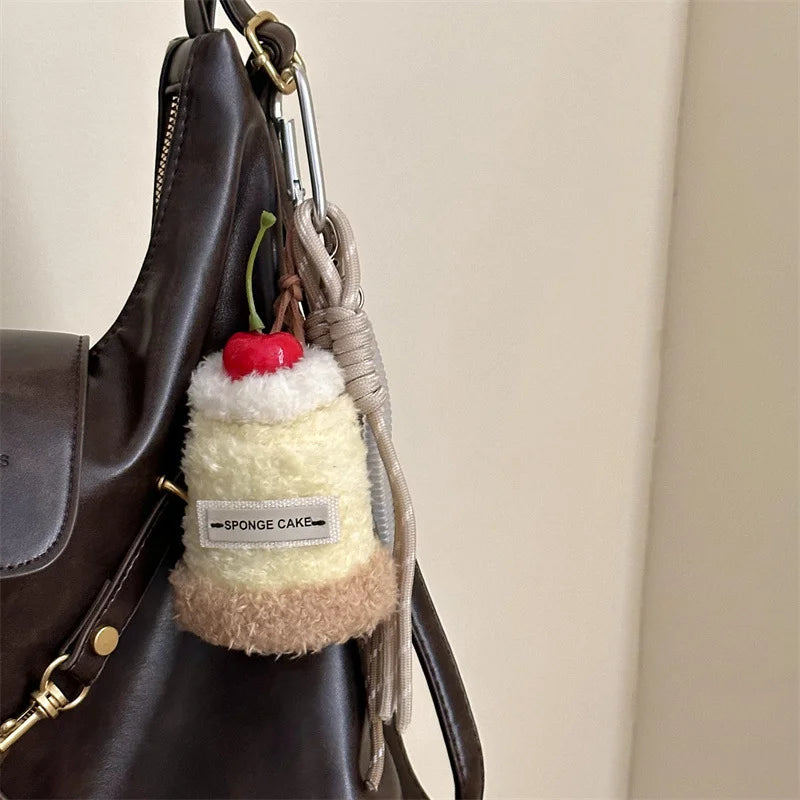 Cute Plush Cake Bag Charm