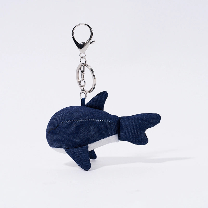 Cute little whale bag charm