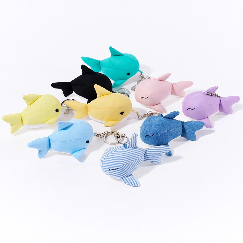 Cute little whale bag charm