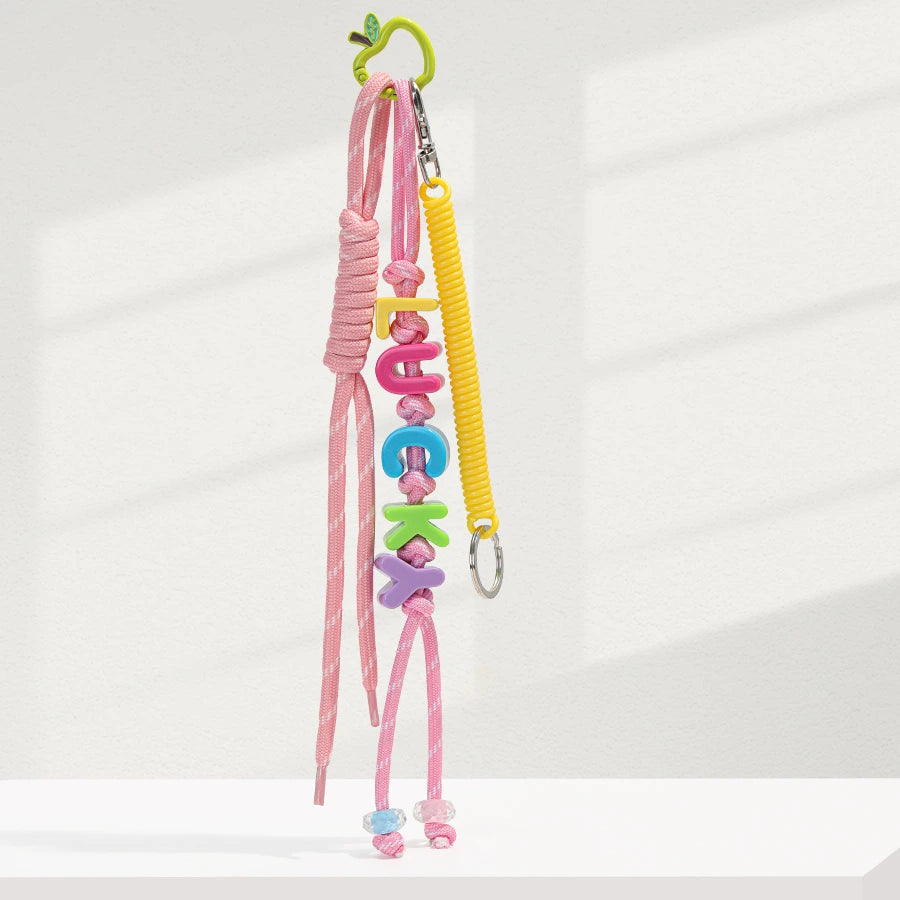 Beads Letter Bag Charm