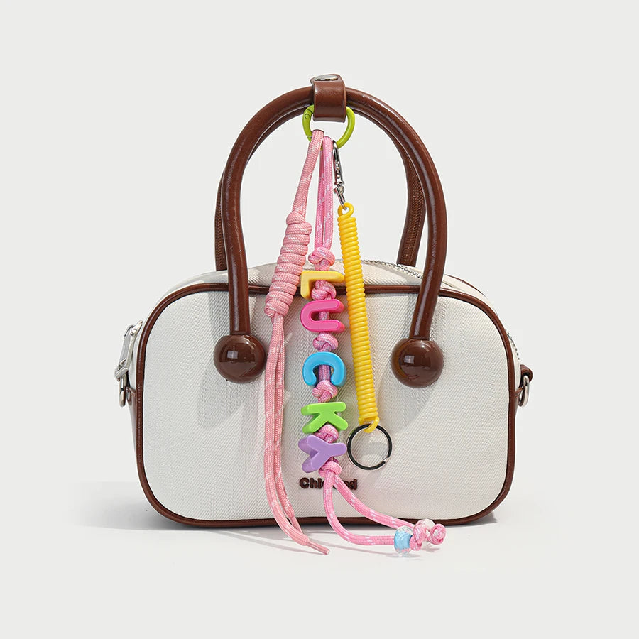 Beads Letter Bag Charm