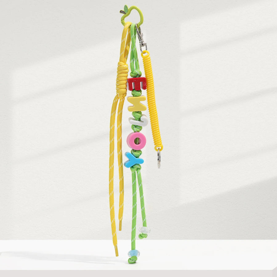 Beads Letter Bag Charm