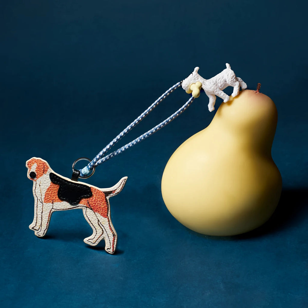 Double-Sided Leather Bag Charm