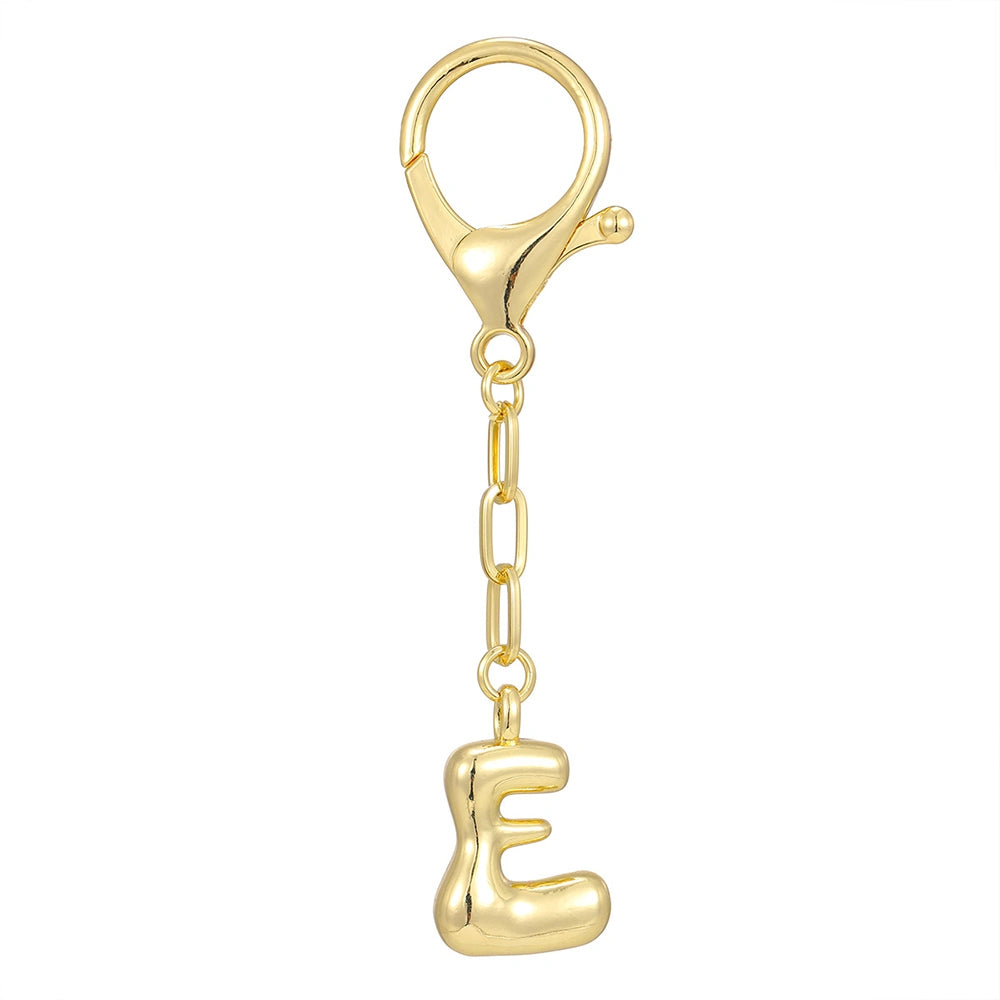 Gold Letter Bag Charm