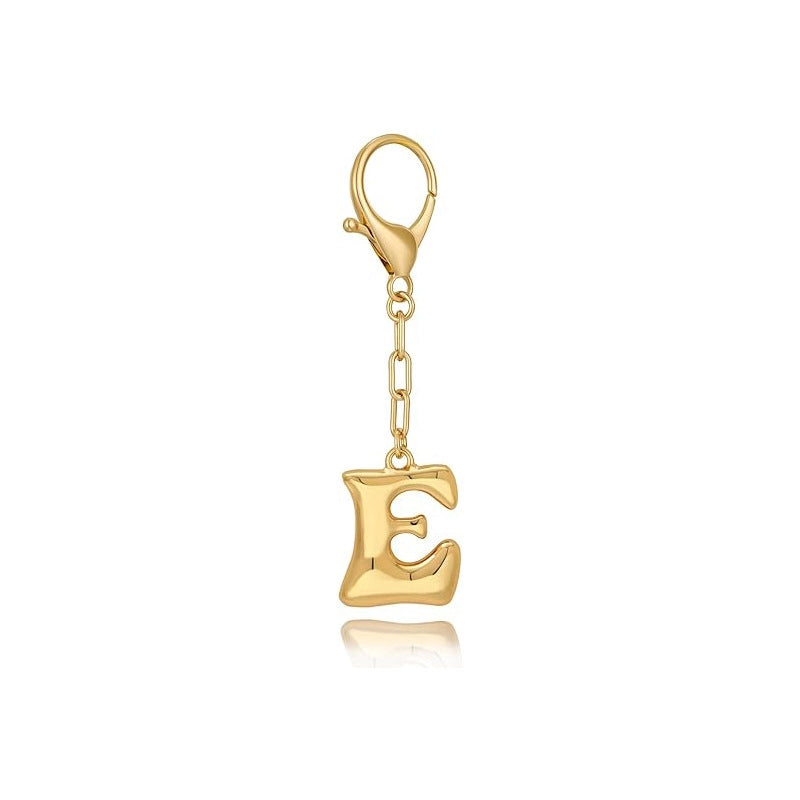 Gold Letter Bag Charm