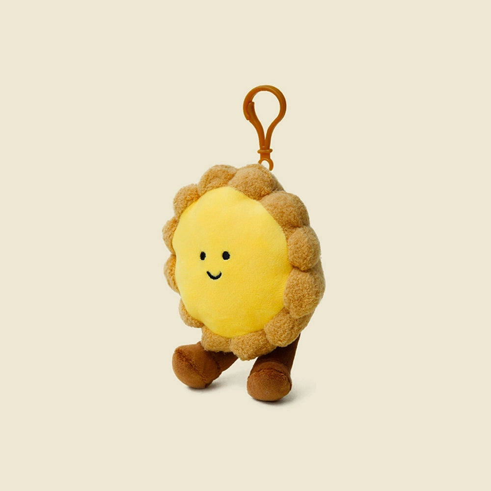 Egg Tart Plush Bag Charm