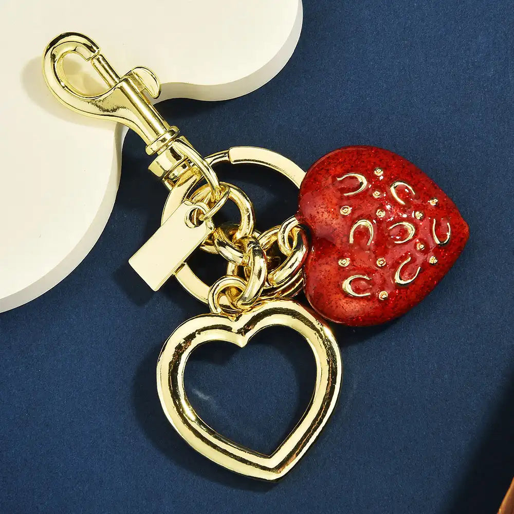 Exquisite Heart Bag Charm