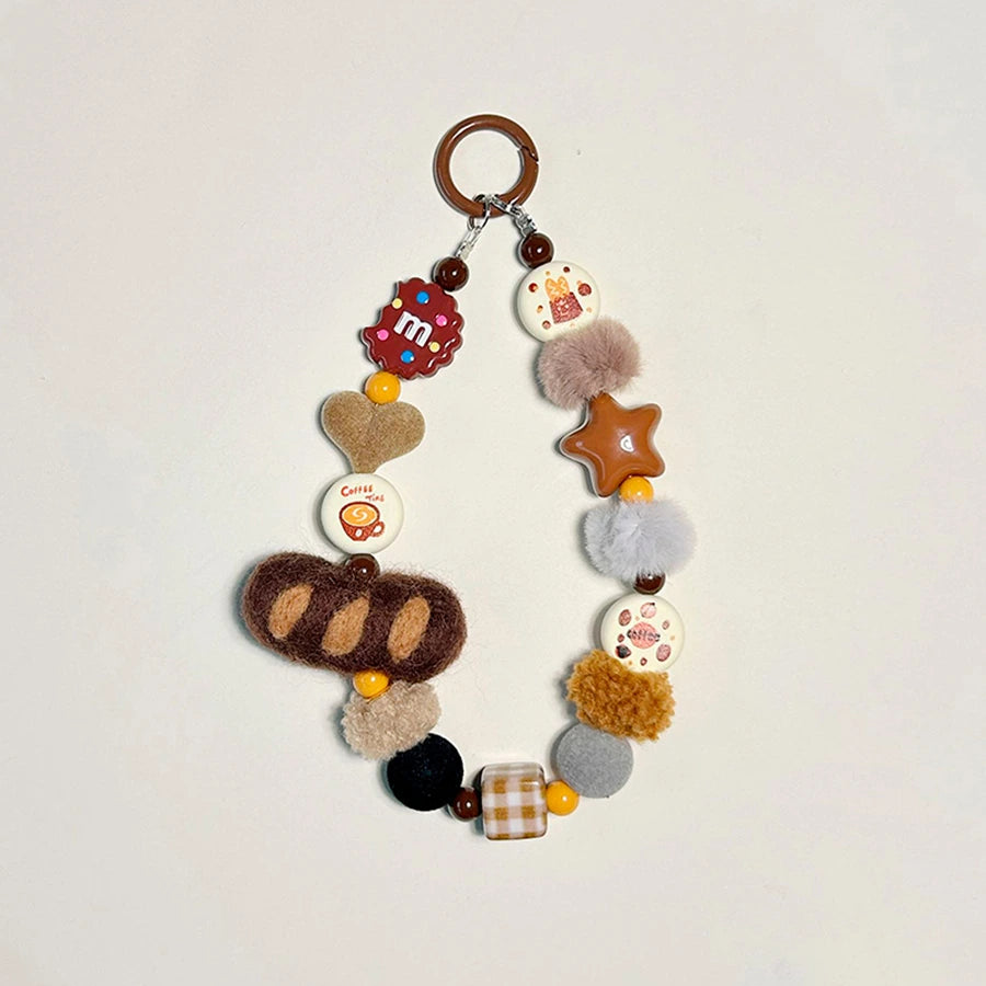 Felt Baguette & Donut Bag Charm