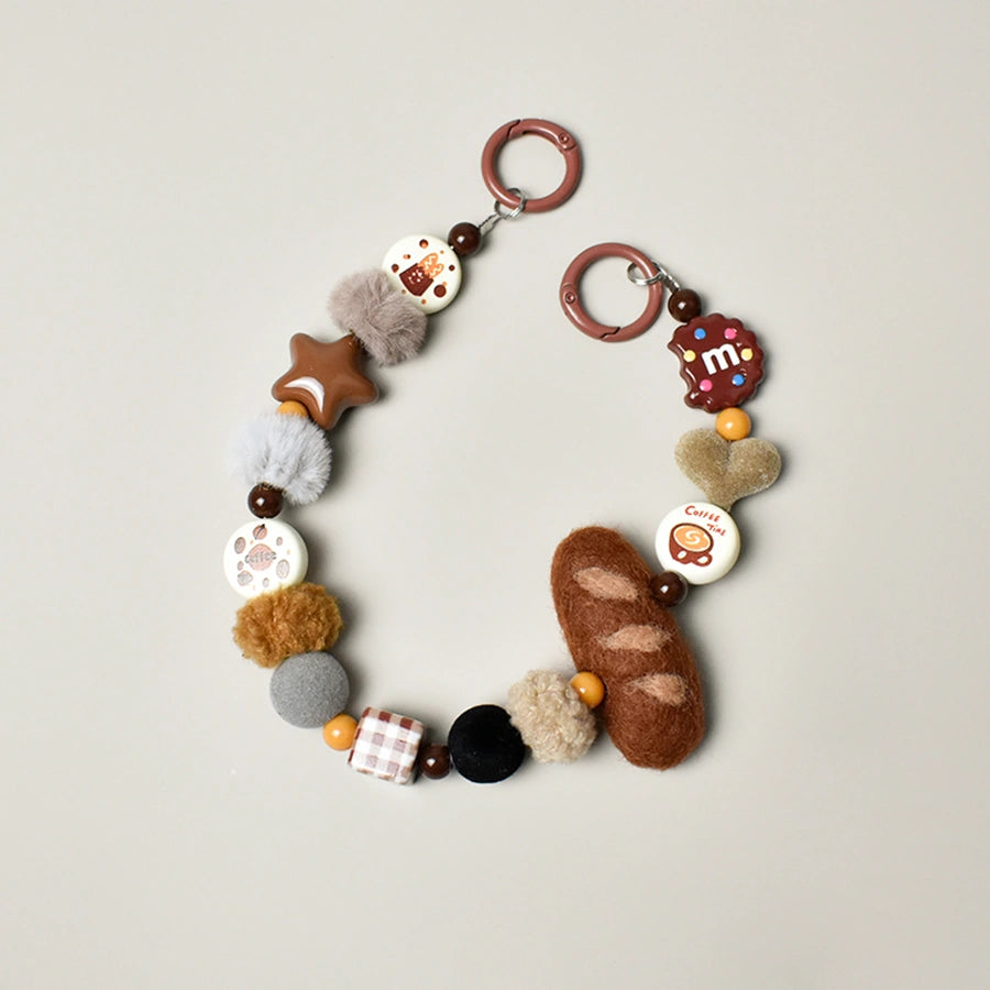 Felt Baguette & Donut Bag Charm