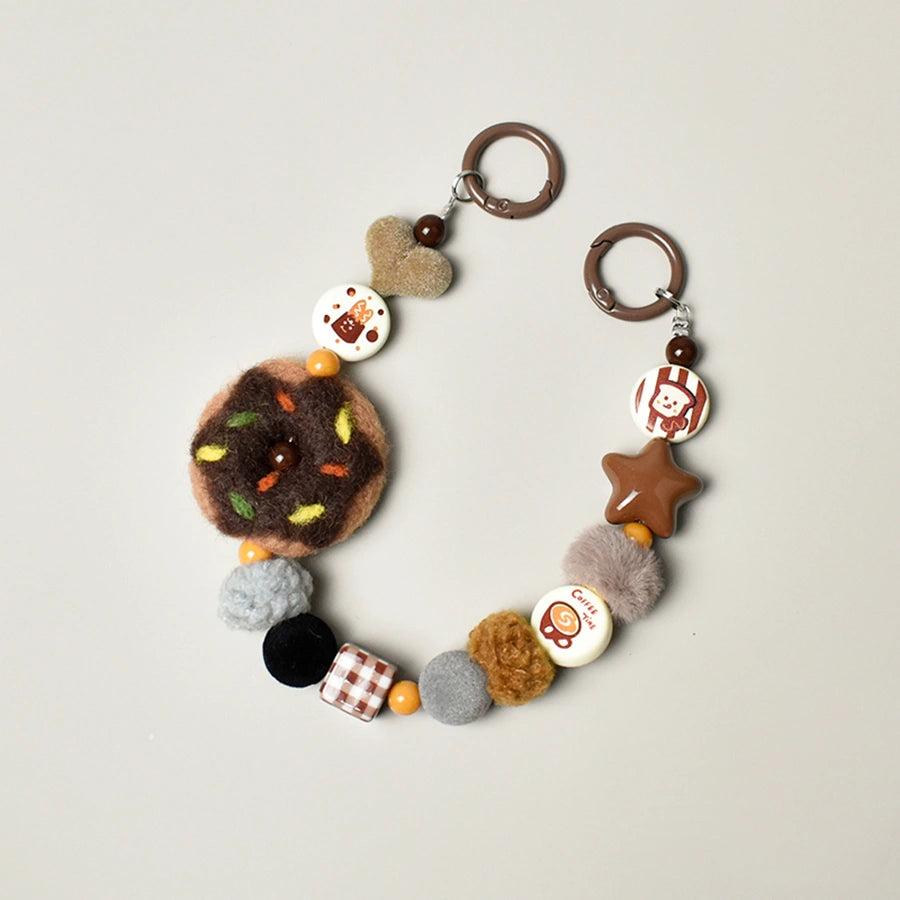 Felt Baguette & Donut Bag Charm