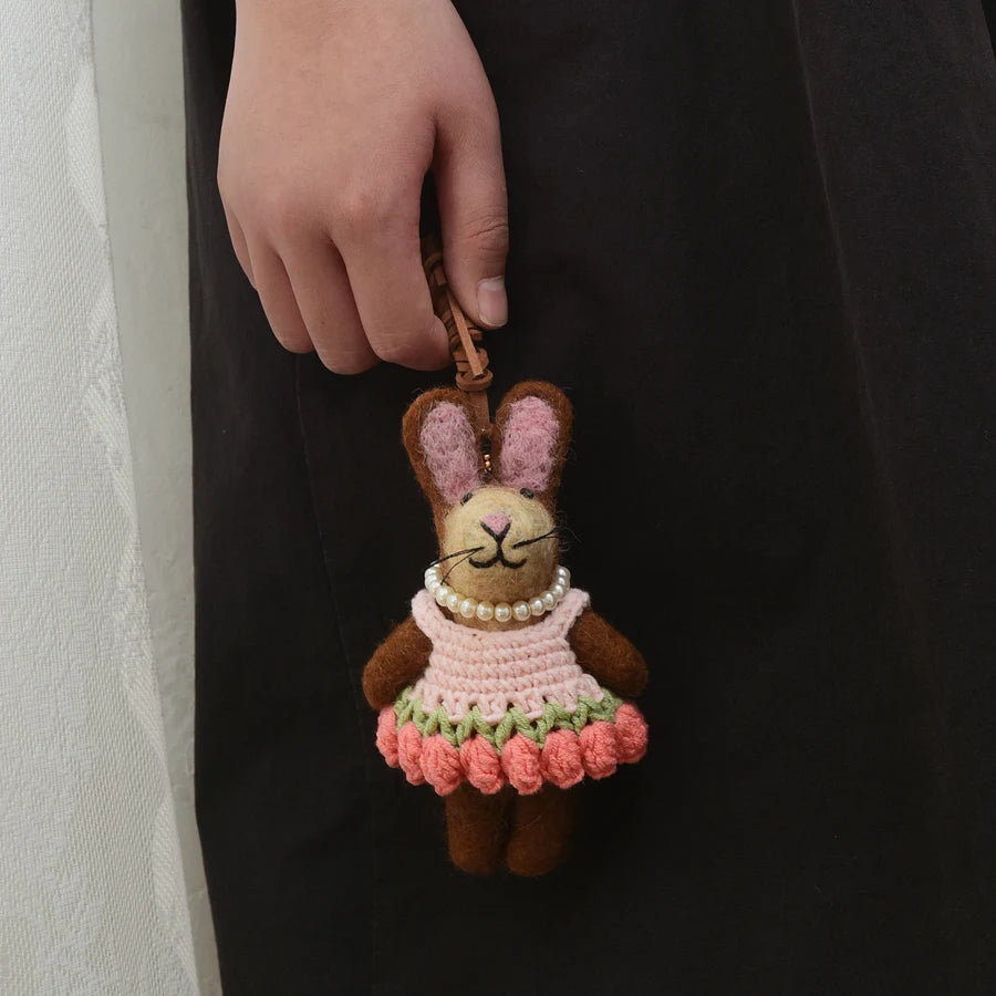 Felt Cartoon Bag Charm