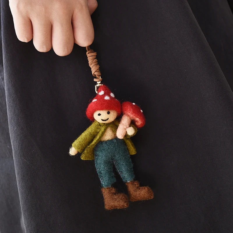 Felt Cartoon Bag Charm