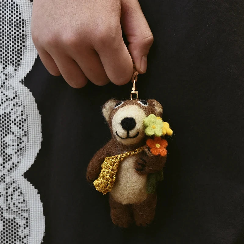 Felt Cartoon Bag Charm