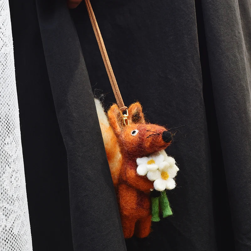 Felt Cartoon Bag Charm