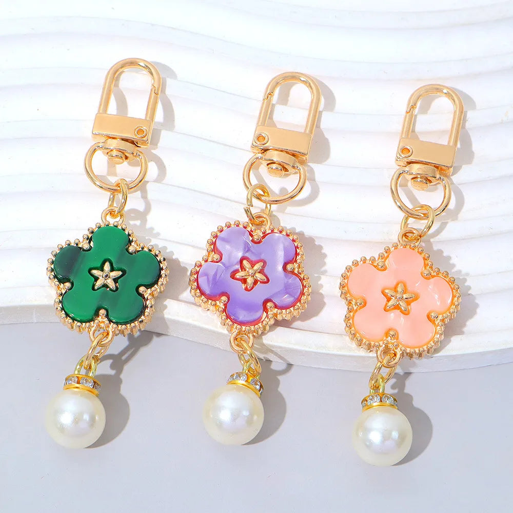 Flower Keychain Bag Charm