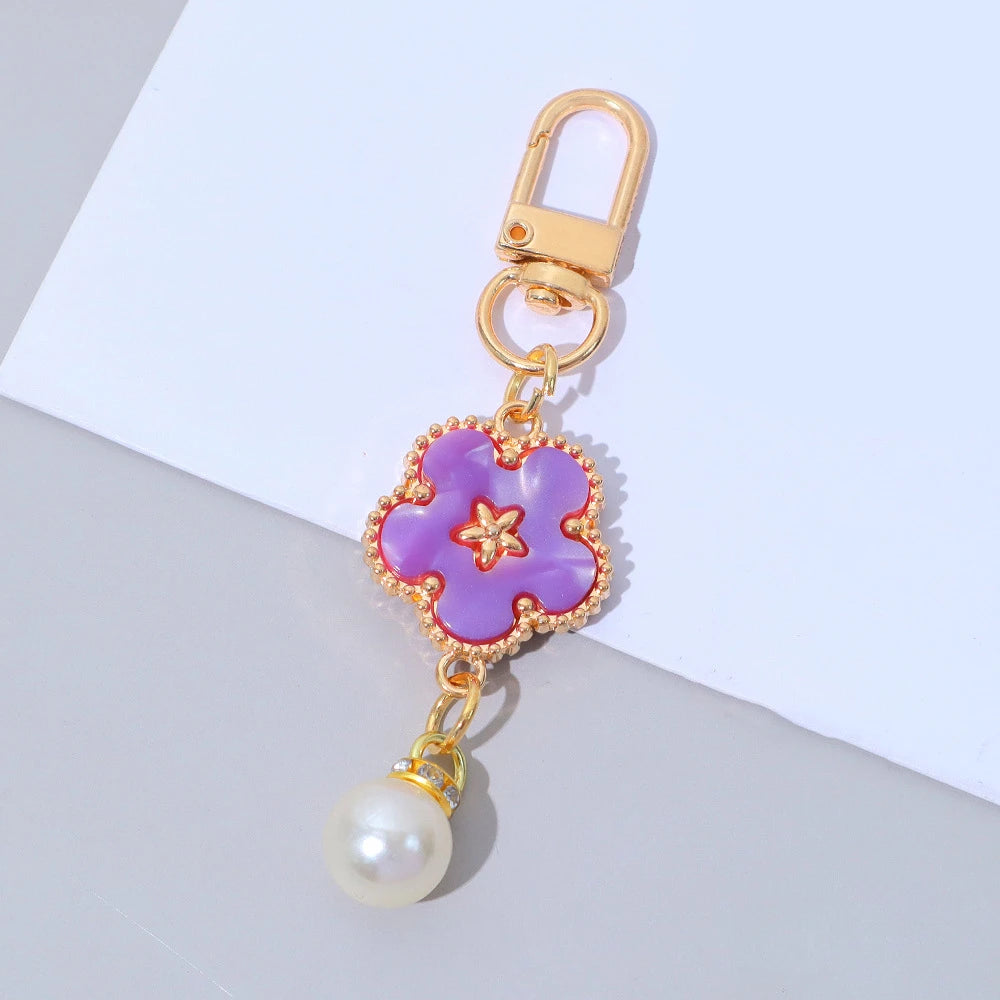 Flower Keychain Bag Charm