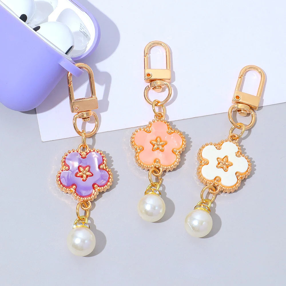 Flower Keychain Bag Charm