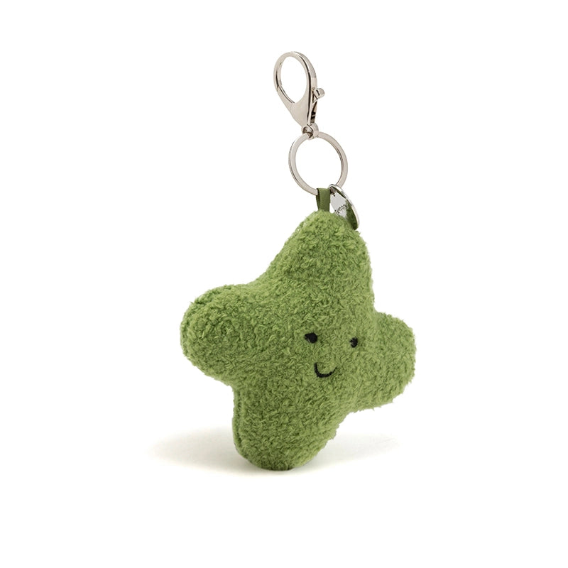 Four-Leaf Clover Plush Bag Charm