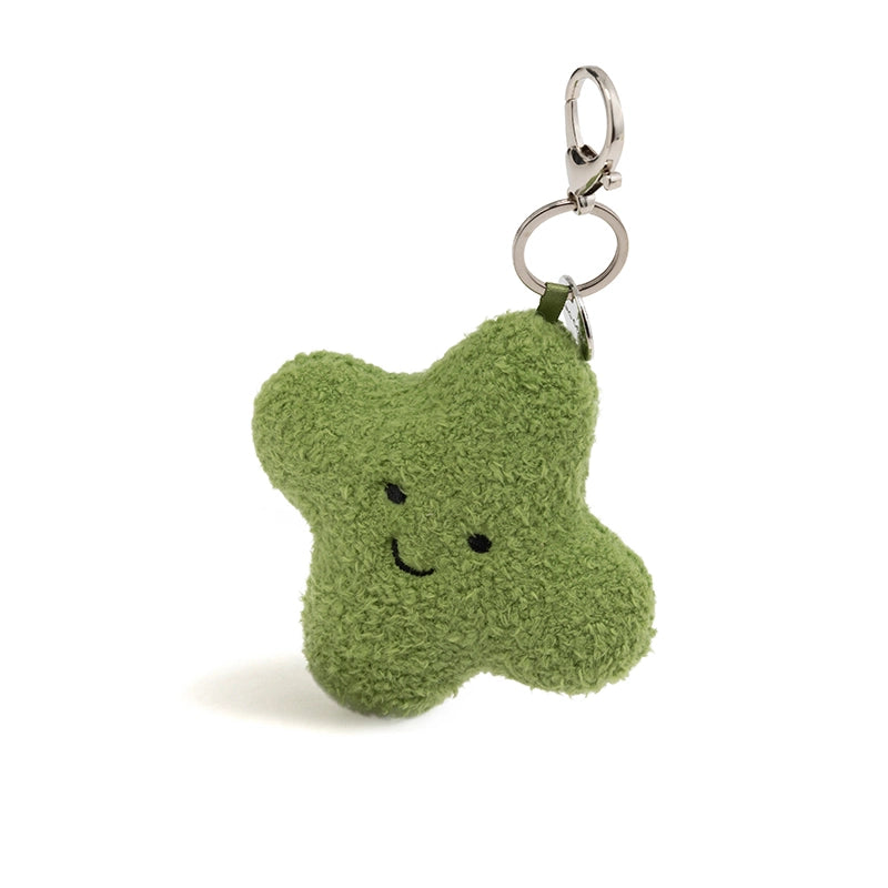 Four-Leaf Clover Plush Bag Charm