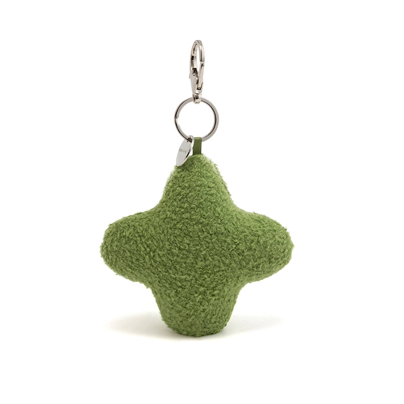 Four-Leaf Clover Plush Bag Charm