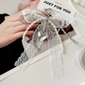 French Lace Bow Bag Charm