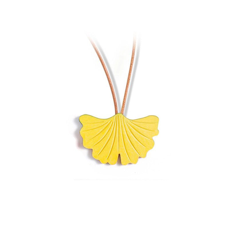 Ginkgo Leaf Bag Charm